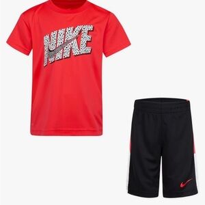 Nike Toddler Boys Dri-FIT T-Shirt and Shorts 2 Piece Set size 3T